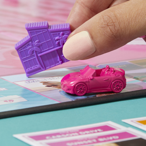 Juego De Mesa Monopoly Barbie Hasbro 6 Tokens De Color Rosa