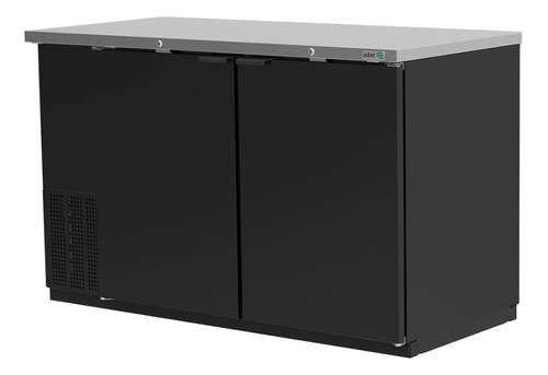 Refrigerador De Contra Barra En Vinyl Negro Asber Abbc-58 Hc