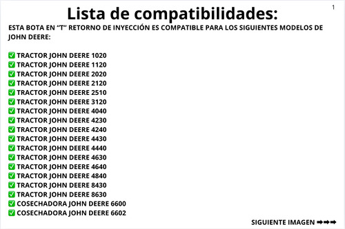 Botas En T Inyección P/ Cosechadora Algodón John Deere 7440