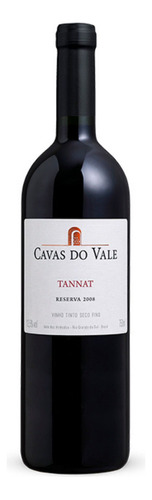 Vinho Tinto Seco Tannat Reserva Cavas Do Vale- Rs Br- 750ml