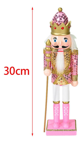 Figuras De Cascanueces De Navidad, Adorno De Rosa