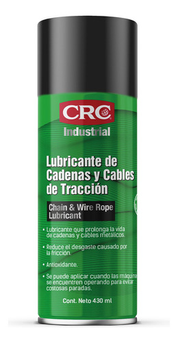 Lubricante De Cadenas Y Cables De Tracción Crc