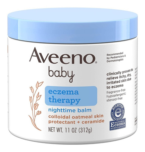 Aveeno Bálsamo Nocturno Tratamiento Del Eczema Bebés 312gr