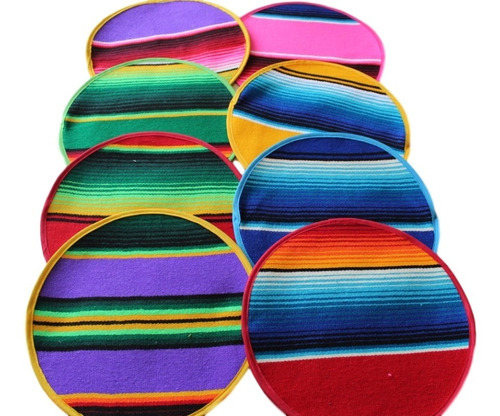 Tortilleros De Sarape Mexicano (12pack) Colores A Elegir