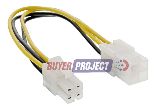 Cable De Poder Extensión Mainboard 4p Macho A 4p Hembra 18cm