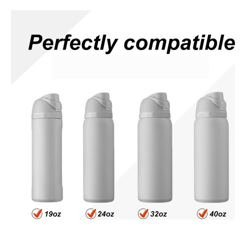 Tapón De Repuesto Crystally-4 Piezas Para Freesip 24 Oz 32 O
