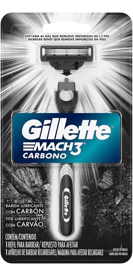 Maquina De Afeitar Gillete Mach3 Carbono
