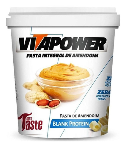 Pasta Amendoim 450 G Vitapower Blank Vitapowert Blank