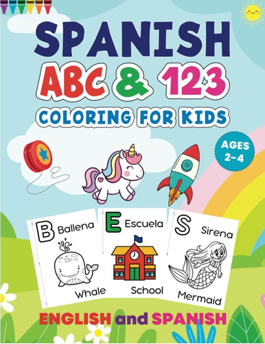 Libro: Spanish Abc Coloring For Kids: First Espanol Alphabet