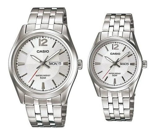 Reloj Pareja Casio Acero Ltp-1335d-7a Mtp-1335d-7a Original