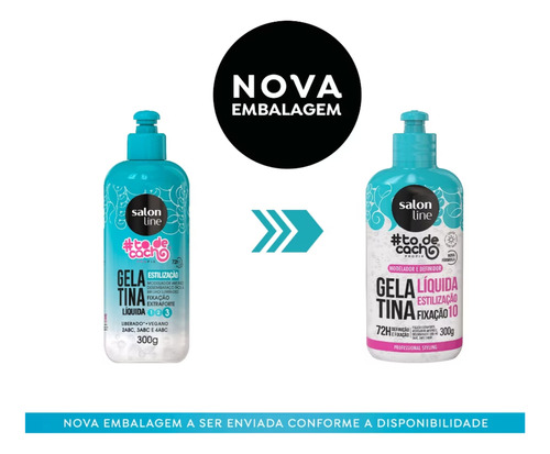 Gelatina Líquida #todecacho Extra Forte 300ml Salon Line
