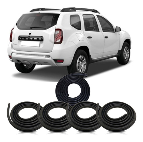 Kit Borrachas 4 Portas E P Malas Duster P