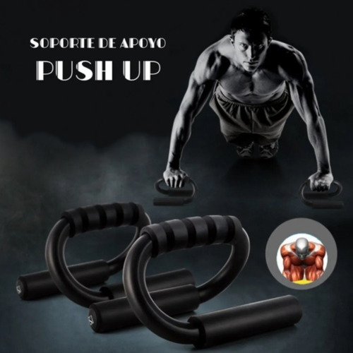 Imagen 2 de 4 de Push Up Barras Flexiones Ejercicios Triceps Antideslizante