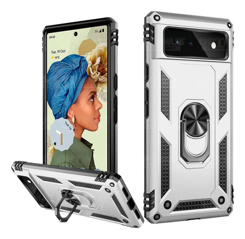 Funda Protectora Anti Golpes 2 Capas Para Google Pixel 6