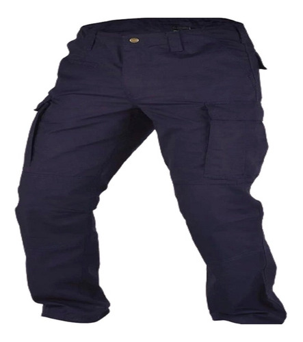 Pantalón Táctico Policía Ripstop Antidesgarro Azul 