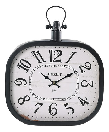 Dozily Square European Retro Wall Clock Relojes De Pared De 