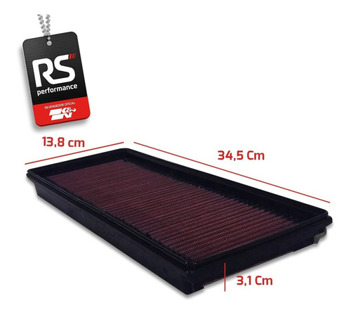 Filtro De Ar Esportivo Inbox K&n Vw Tiguan 2.0 Tsi 200cv