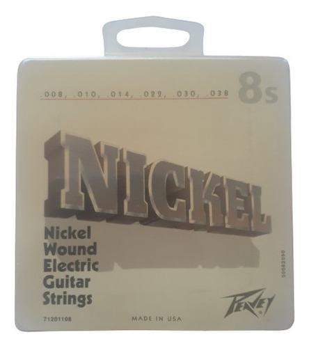 Juego De Cuerdas Peavy Nickel 008 Para Guitarra Eléctrica 