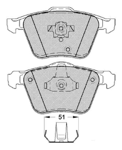 Pastilla De Freno Volvo Xc 90 2.5 - 2.9 - 3.2 - 4.4 Rod 17 1