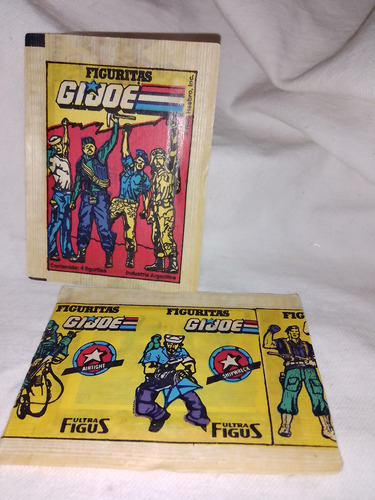 Lote Antiguas Figuritas Gijoe Año 1986 Colección 