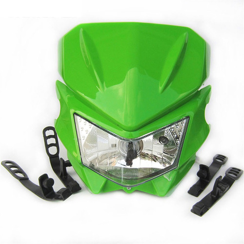 Faro De Mueca Modificado Motocross Verde D003 Para Kawasaki