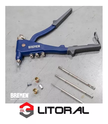 Remachadora Dual Bremen Tuerca Remache Roscado Y Pop Profesi