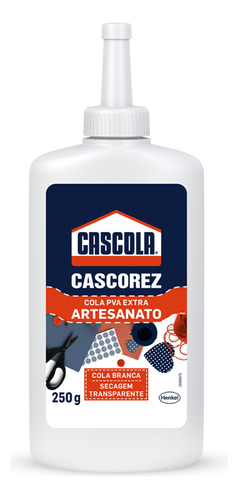 Cola Adesiva Cascola Cascorez Artesanato Transparente 250gr