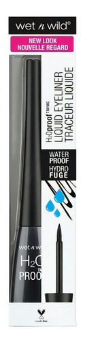 Delineador Líquido De Ojos A Prueba De Agua Wet N Wild Efecto Mate Color Negro