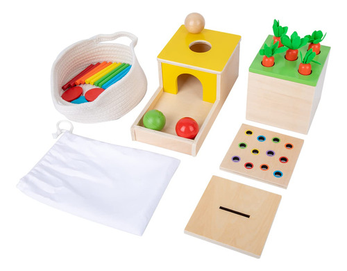 Montessori Box Toys Kit De Juego Para Niños Pequeños, Caja