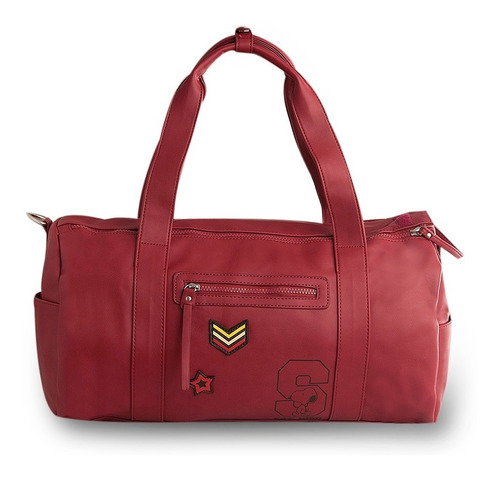 Bolsa Snoopy Army 2805 Vermelha Viagem Academia Moda