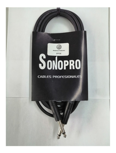 Sonopro Cable Gotham Instrumento Plug A Plug Neutrik 3 Mts