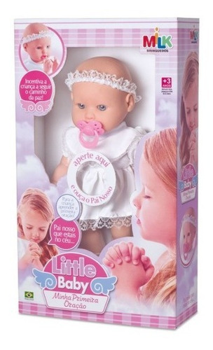 Imagem 6 de 6 de Boneca Menina Infantil Bebe Nenem Reza Ora - O Pai Nosso