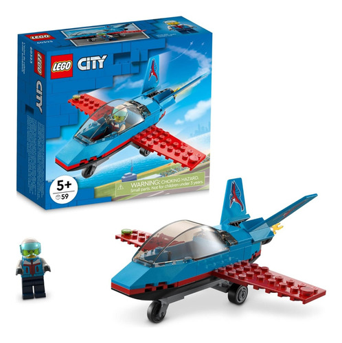 Lego City Great Vehicles Stunt Plane 60323 Jet Airplane Toy