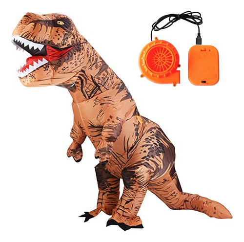 Disfraz Inflable De Dinosaurio Para Halloween, Color Gris L