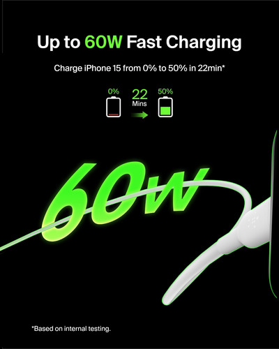 Cable Usb-c A Usb-c Belkin Boostcharge De 1 M, Color Blanco