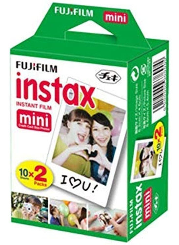 Fujifilm Instax Mini Instant Film 2 Pack = 20 Hojas (blancas