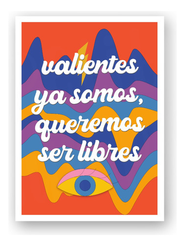 Poster Imprimible Valientes Frase Girl Power Deco Feminista