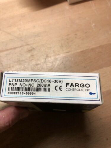 New In Box Fargo Controls Proximity Sensor Lt18m20mpsc P Ttt