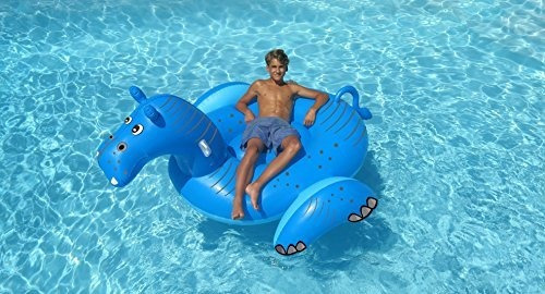 Imagen 2 de 3 de Flotador De Piscina De Hipopótamo Gigante Swimline