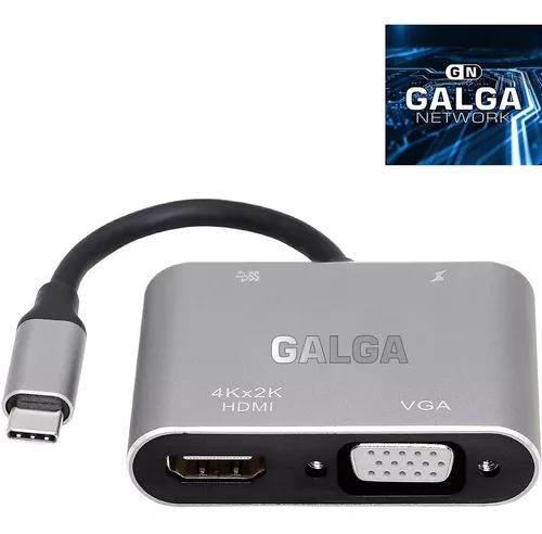 Cable USB C a HDMI con puerto de carga, cable convertidor de adaptador 4K  tipo C/Thunderbolt a HDMI con alimentación de 60 W PD para MacBook M1, iPad