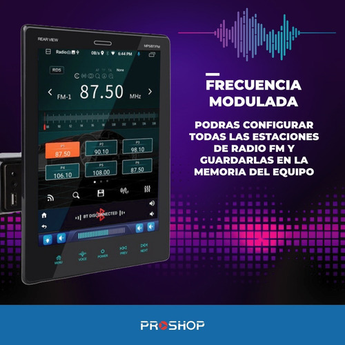 Imagen 5 de 10 de Estereo Auto Pantalla Tactil Stereo Bluetooth Waze Camara