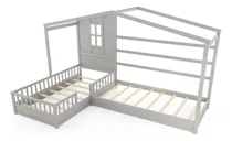 Comprar Bases De Camas Individuales En Forma De Casa En L Gpl