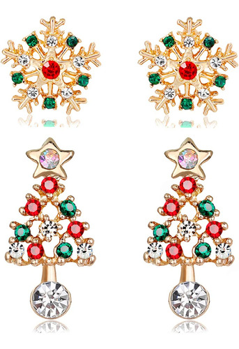 Pendientes De Árbol De Navidad Para Mujeres Y Niñas, Aretes 