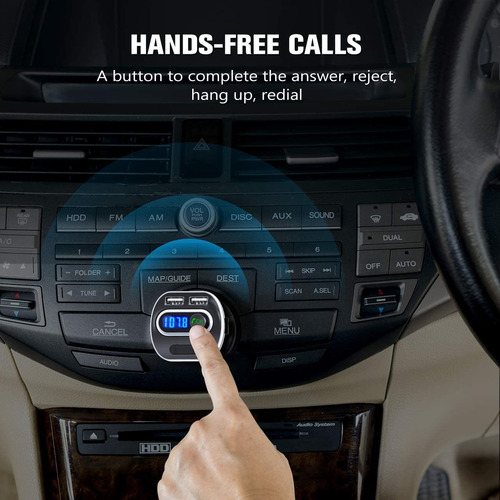 Transmisor Fm Bluetooth Victsing Para Automovil, Adaptado...