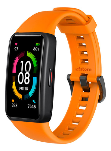 Correa Compatible Con Huawei Band 6 Colores Naranja