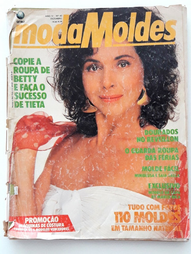 Revista Moda Moldes Diciembre 1989 Brasil