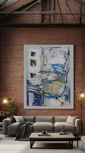 Cuadros Abstractos Pintados A Mano 60x80 Cm