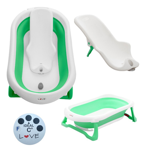 Bañera Bebe Plegable + Soporte Reductor + Termometro