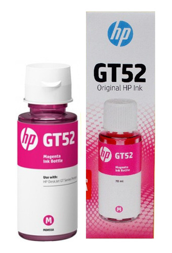 Botella Tinta Hp Gt52 Magenta Original M0h55al Gt 5820 8000