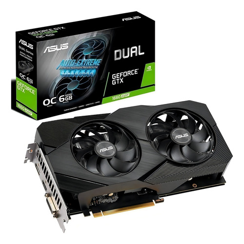 Placa de vídeo Nvidia Asus Dual GeForce GTX 16 Series GTX 1660 SUPER OC Edition 6GB